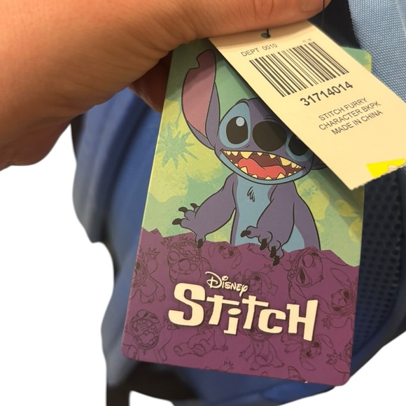 SOLD Bioworld Disney Stitch Fuzzy Figural Backpack - Picture 11 of 16